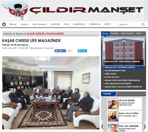  Çıldır manşet gazetesi