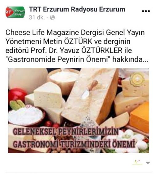  gastro peynir söyleşisi Erzurum radyosu